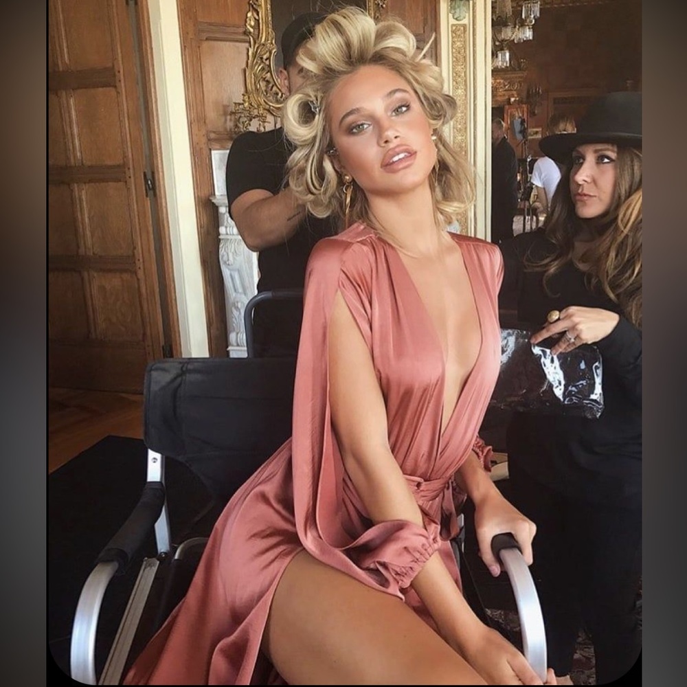 Michael Costello Bronze gown